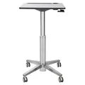 Produktbild: Ergotron LearnFit mobiler Steh-Sitz Tisch mit 40,6cm Höhenverstellung 74-114cm