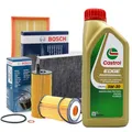 Produktbild: INSPEKTIONSKIT + ÖL CASTROL EDGE LL03 FILTERSET BOSCH VW GOLF 5 V 1K 1.9 TDI