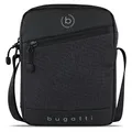 Produktbild: bugatti Universum Umhängetasche für Herren, kleine schwarze Schultertasche, Mini Messenger Bag