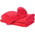 Produktbild: cosey - 3er Pack, Flauschiges Mikrofaser-Handtuch Größe S, 40x60cm, rot