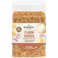 Produktbild: Dr. Karg’s Knäckebrot Flammkuchen - knusprig, vegetarisch, mit Emmentaler & Zwiebeln, reich an Ballaststoffen, 100% Vollkorn & ohne Zusatzstoffe, 10x200g