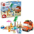 Produktbild: LEGO Bluey: Bluey's Beach & Family Car Trip Toy with 3 Minifigures incl. Bingo &