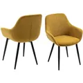 Produktbild: SalesFever »Leo« Armlehnstuhl 2er-Set gelb