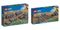 Produktbild: Steinchenwelt Lego City 2er Set: 60205 Schienen + 60238 Weichen für die ferngesteuerte Eisenbahn Grau