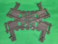Produktbild: Schienen Eisenbahn Gleis Kreuz Weiche Railway Rails Bausteine  Klemmbaustein