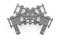 Produktbild: Schienen Eisenbahn Gleis Kreuz Weiche #2 Railway Rails Bausteine  Klemmbaustein
