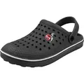 Produktbild: 1. FC Köln Fanartikel Uni Hausschuh Riemenschuh Gartenschuh Clogs schwarz, Gr. 44 - Schwarz - 44