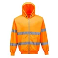 Produktbild: Hi-Vis Zip Front Hoodie, colorOrange talla Large