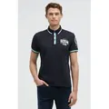 Produktbild: CAMP DAVID Poloshirt mit Kontrastnähten blau XL (56)
