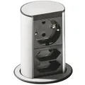 Produktbild: BACHMANN Steckdosenelement Elevator 230 V - 1x Schuko / 2x Eurosteckdose