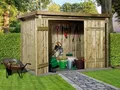 Produktbild: Weka Lagerhaus Gartenhaus Gerätehaus 607 A, kesseldruckimprägniert 288x199 cm