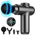Produktbild: Lefity Mini Massagepistole, Tiefengewebe Massage Gun, 30 Geschwindigkeiten | Tragbares Massagegerät, LCD-Touchscreen, Massage Pistole zur Muskelkater und Steifheit