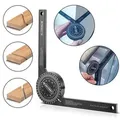 Produktbild: STAHLWERK Winkelmesser 360° Grad Aluminium Gehrungswinkelmesser