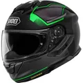 Produktbild: Shoei GT-Air 3 Mike Helm, schwarz-grün, Größe XS für Männer