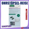 Produktbild: Sensiplast Ohrstöpsel Earplugs TRAVEL REISE 1 Paar +Box Mittelgroße Gehörgänge M