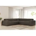 Produktbild: Ecksofa Designersofa CELES PREMIUM in Stoff Sven Braun Seite Universal - Braun