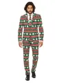 Produktbild: Opposuits Partyanzug Festive Green Kostüm Anzug - Weihnachten Karneval, Auch im Winter, wenn es schneit: Herrenanzug mit Stil