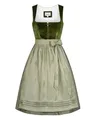 Produktbild: Nübler Damen Dirndl Kamila I Größe 44 I Midi-Dirndl mit Rocklänge 70 cm & passender Schürze I Festliches Trachtenkleid mit modernem Schnitt & dezenten Details I Ideal für Trachten & Festlichkeiten