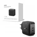 Produktbild: UGREEN 2X USB TYP C 66W POWER DELIVERY 3.0 WANDLADEGERÄT FÜR HANDYS