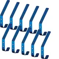Produktbild: SOTECH 10 x Kleiderhaken Loxten 142 x 20 x 45 mm blau, Garderobenhaken aus echt Edelstahl, Wandhaken mit 3 mm Materialstärke, Jackenhaken mit abgerundeten Kanten