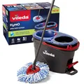 Produktbild: Vileda H2PrO Spin mop Wischmopp Set mit Eimer| 100% Trennung von Frisch- und Schmutzwasser | Innovatives Zweitanksystem mit Auswringfunktion | Müheloses Auswringen | Mikrofaserreinigung | Ergonomisch