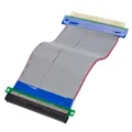 Produktbild: PCIe x16 Riser-Kabel 15 cm Flachbandkabel für PCIe x16-Karte - PCIe x16-Slot