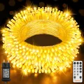 Produktbild: Lichterkette Außen Innen 15m 150 LED, Lichterkette Weihnachtsbaum Warmweiß St...