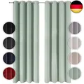 Produktbild: 2er-Set Gardinen Verdunklungsvorhänge Blickdicht - Elegante Wärmeisolierende V