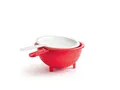 Produktbild: Tupperware Saladin® Praktisches Sieb-Doppel in rot-weiß