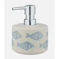Produktbild: WENKO Seifenspender Aquamarin Keramik maritimes Design nachfüllbar auslaufsicher