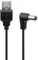 Produktbild: goobay USB-A auf DC Stromkabel 0,5m, 5V/1A, Hohlstecker 5,5x2,1 mm, 90° Winkelstecker, Stromversorgung per Netzteil/Powerbank für Router/TV-Box/Lautsprecher 55157