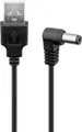Produktbild: Goobay 55157 USB-DC-Kabel 5,5 x 2,1 mm, 0,5 m, 0.5 m, Schwarz - USB-2.0-Stecker