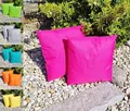 Produktbild: JACK 1x 45x45cm Outdoor Lounge Kissen Dekokissen inkl. Füllung Wasserabweisend Sitzkissen Garten Stuhl Lotus Effekt, Farbe:Pink