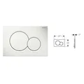 Produktbild: Geberit Sigma 01 WC Betätigungsplatte Drückerplatte Platte weiß 115.770.11.5