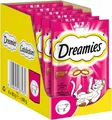 Produktbild: DREAMIES Katzensnacks - 6x60g - mit Rind - Traumhaft knusprige Katzen Leckerlies mit zarter Füllung