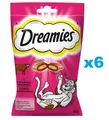 Produktbild: 6x60 g DREAMIES Katzensnacks mit Rind knusprig mit Füllung