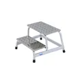 Produktbild: KRAUSE Montagetritt STABILO  silber 2 Stufen, H: 41,0 cm