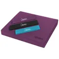 Produktbild: Balance Pad 40x34x5 cm Balancekissen Violett inkl. 3 Fitnessbänder Stabilität...