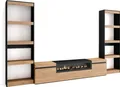 Produktbild: Wohnwand Wohnzimmer, 320x35x186cm, Für TV-Geräte bis zu 80