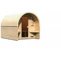 Produktbild: Karibu Gartensauna/Saunafass Fasshaus 2 Ohne Ofen inkl. 10-teiligem gratis Saunaset im Wert von 232,94 €