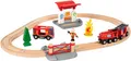 Produktbild: BRIO® Spielzeug-Eisenbahn BRIO® WORLD, Feuerwehr Set, (Set), mit Licht und Soundfunktion