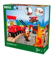 Produktbild: BRIO® Spielzeugeisenbahn-Set World Eisenbahn Set Bahn Feuerwehr Set 18 Teile 33815