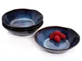 Produktbild: SÄNGER Suppenteller Tokio Suppenschalen Set, (4 St), Blau Schwarz, Handmade, Premium Collection