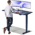 Produktbild: Desktronic Höhenverstellbarer Schreibtisch (160x80cm) – Elektrisch höhenverstellbar mit flüsterleisem Dual-Motor & Touchscreen – Hohe Tragfähigkeit – Stehtisch HomePro