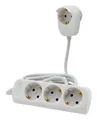 Produktbild: REV Ritter Steckdosenleiste 3-fach ohne Schalter 2m weiß Powersplit - 8 Stück