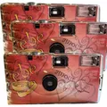 Produktbild: 3X 1A PHOTO PORST Einwegkamera Edition Amore & Liebe mit Herzen, mit Blitz, Batterien und Film (3er Pack, je 27 Aufnahmen)