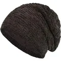 Produktbild: Compagno Gefütterte Mütze Herren Damen Wintermütze Beanie Strickmütze Winter Weihnachten Haube Hat Cap Männer Frauen
