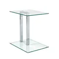 Produktbild: HAKU Möbel Beistelltisch Glas transparent 45,0 x 35,0 x 50,0 cm, 1 St.