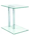 Produktbild: Haku Beistelltisch Couchtisch Glastisch Chrom/Sicherheitsklarglas 45x35x50 cm