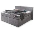 Produktbild: Boxspringbett - grau - H3/H4 - Taschenfederkern - 180x200 cm
